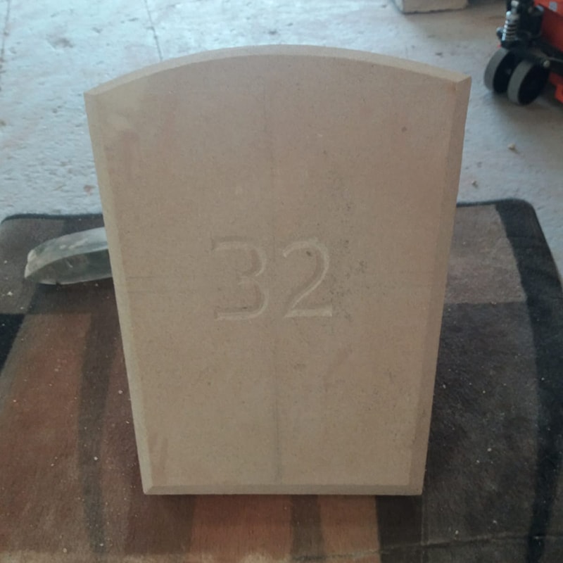 Stone Carved House number plate