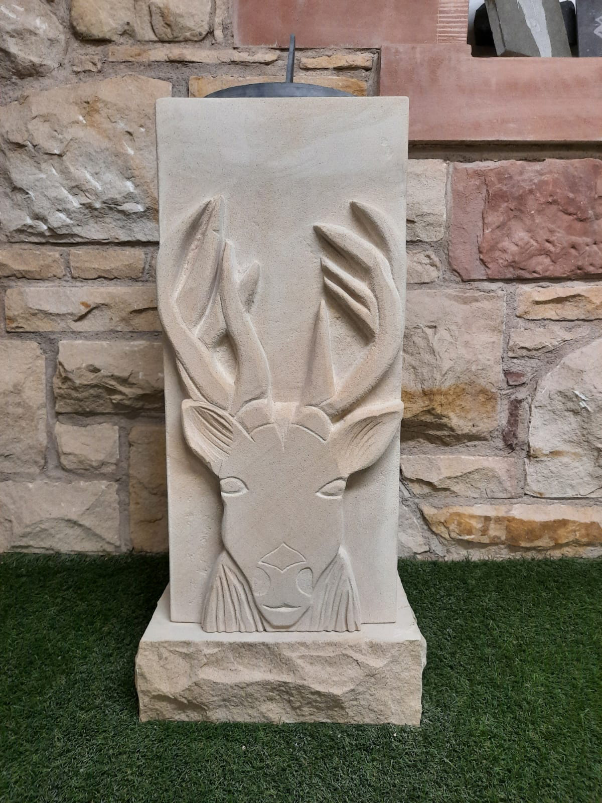 Stone Carved Monach of the Glen Sundial