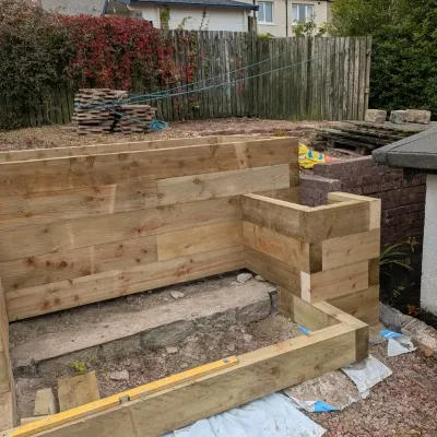 Tiered Garden Sleeper Bearsden 3