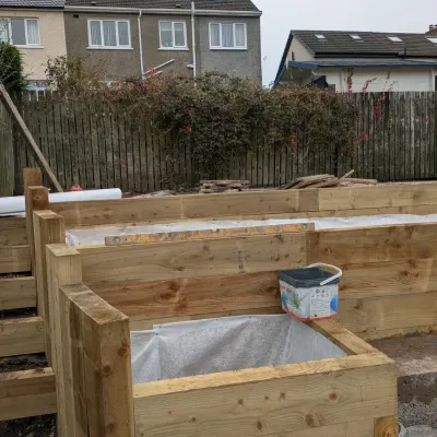 Tiered Garden Sleeper Bearsden 7